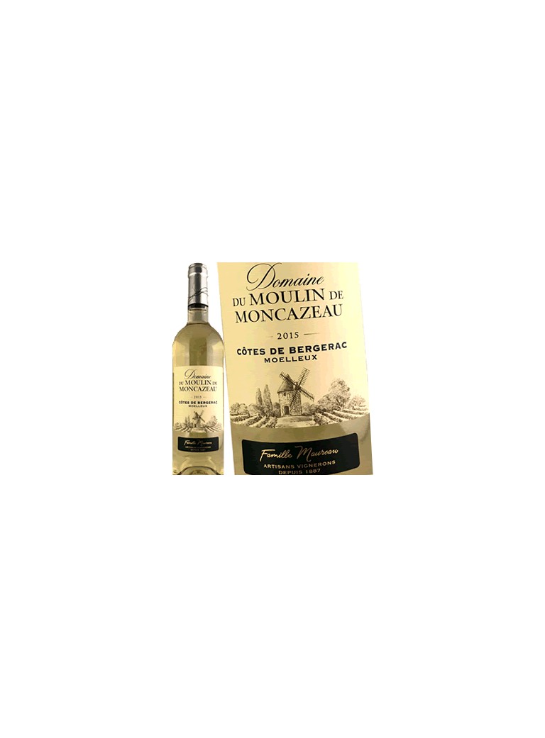 Domaine Du Moulin de Moncazeau - Côtes de Bergerac Moelleux 2015 Domaine Du Moulin de Moncazeau - Côtes de Bergerac Moelleux 2015