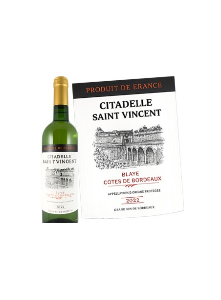 Citadelle Saint Vincent - Blaye Côtes de Bordeaux 2022