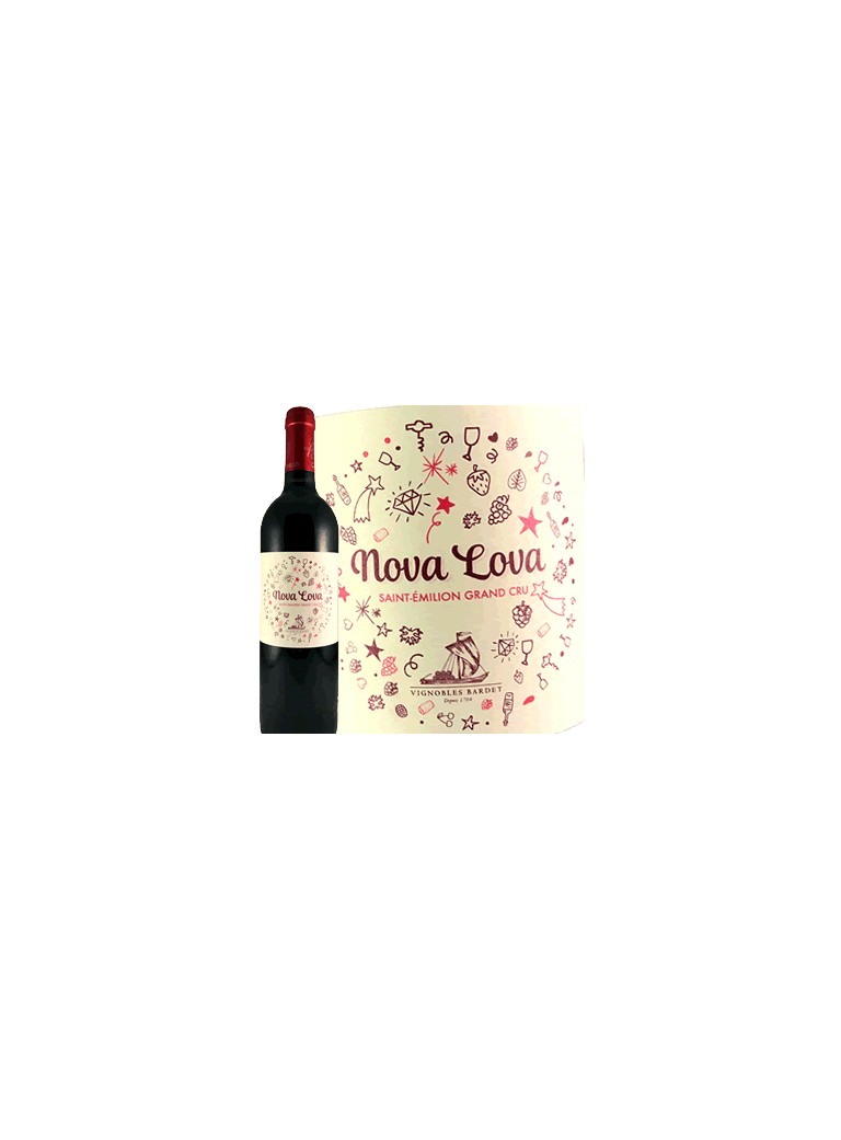 Nova Lova-Vignobles Bardet-Saint-Émilion Grand Cru 2015 Nova Lova-Vignobles Bardet-Saint-Émilion Grand Cru 2015