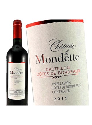 Château la Mondette - Castillon Côtes de Bordeaux 2015