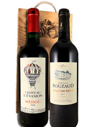 Coffret bois Médoc-Lussac-st-émilion