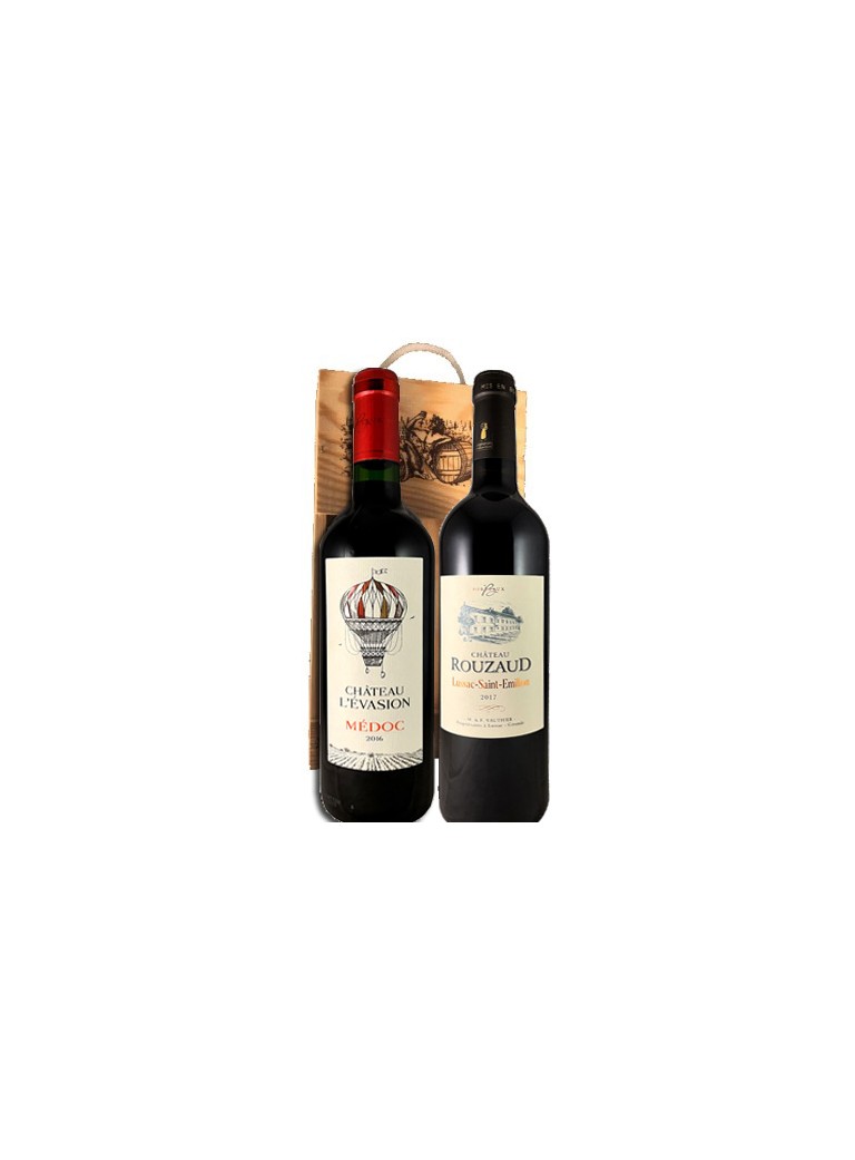 Coffret bois Médoc-Lussac-st-émilion Coffret bois Médoc-Lussac-st-émilion