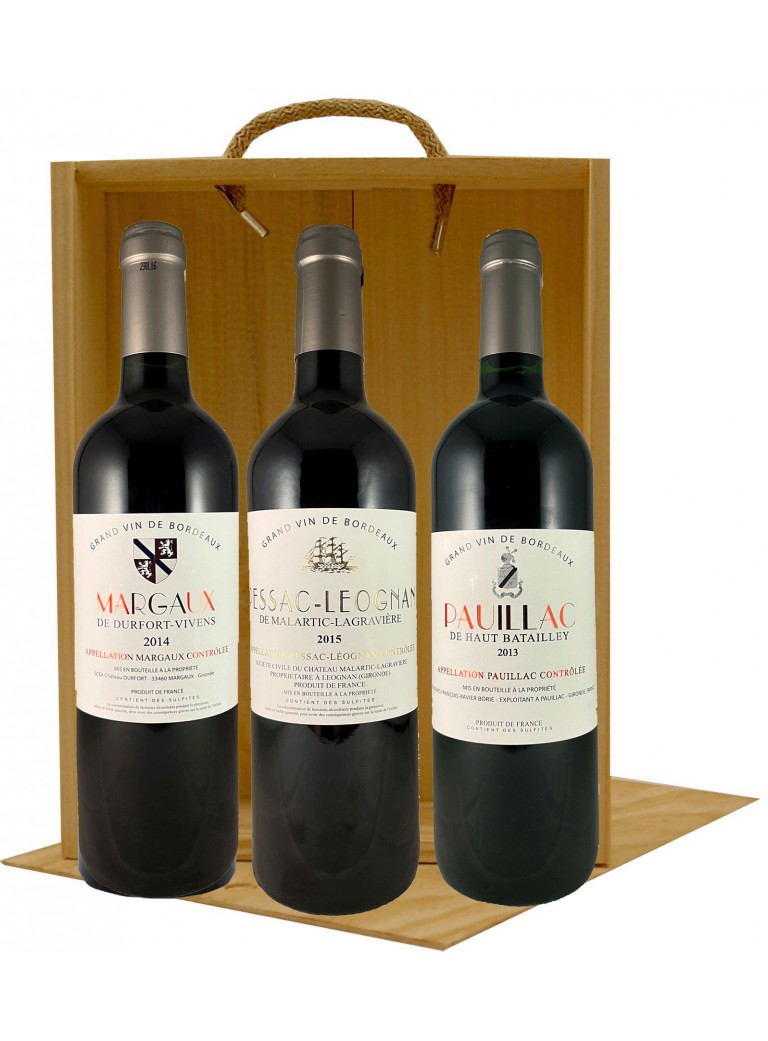 Coffret bois Grands Vins Coffret bois Grands Vins