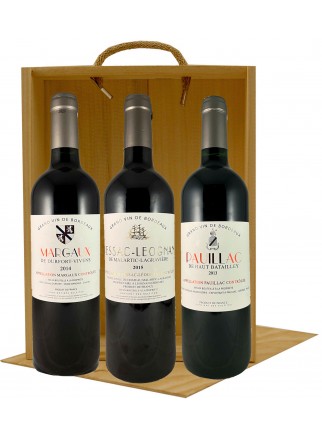 Coffret bois Grands Vins