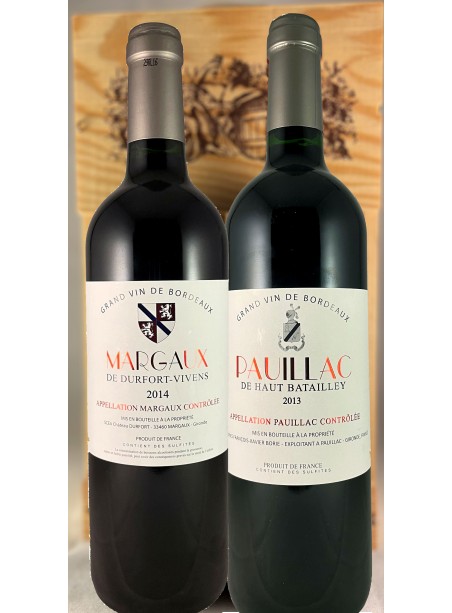 Margaux-Pauillac Coffret bois